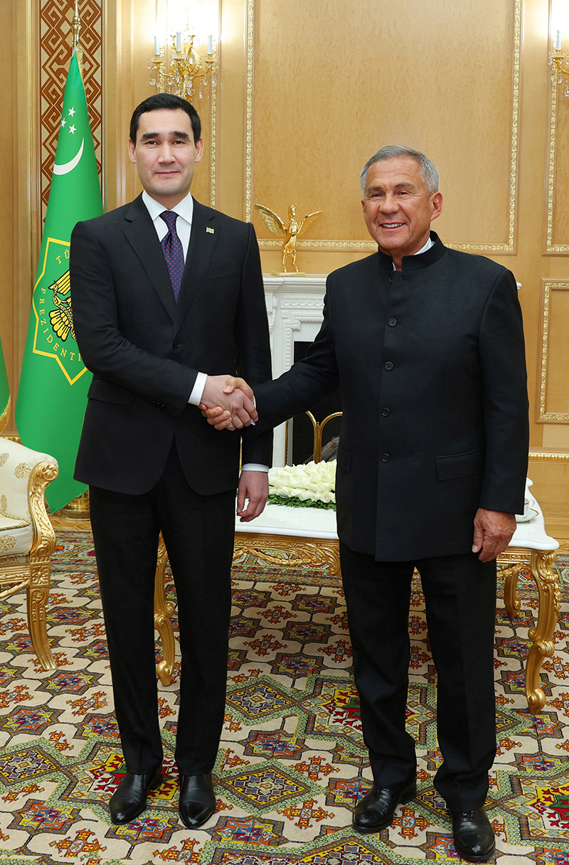Türkmenistanyň Prezidentiniň Russiýa Federasiýasynyň Tatarystan Respublikasynyň Prezidenti bilen duşuşygy